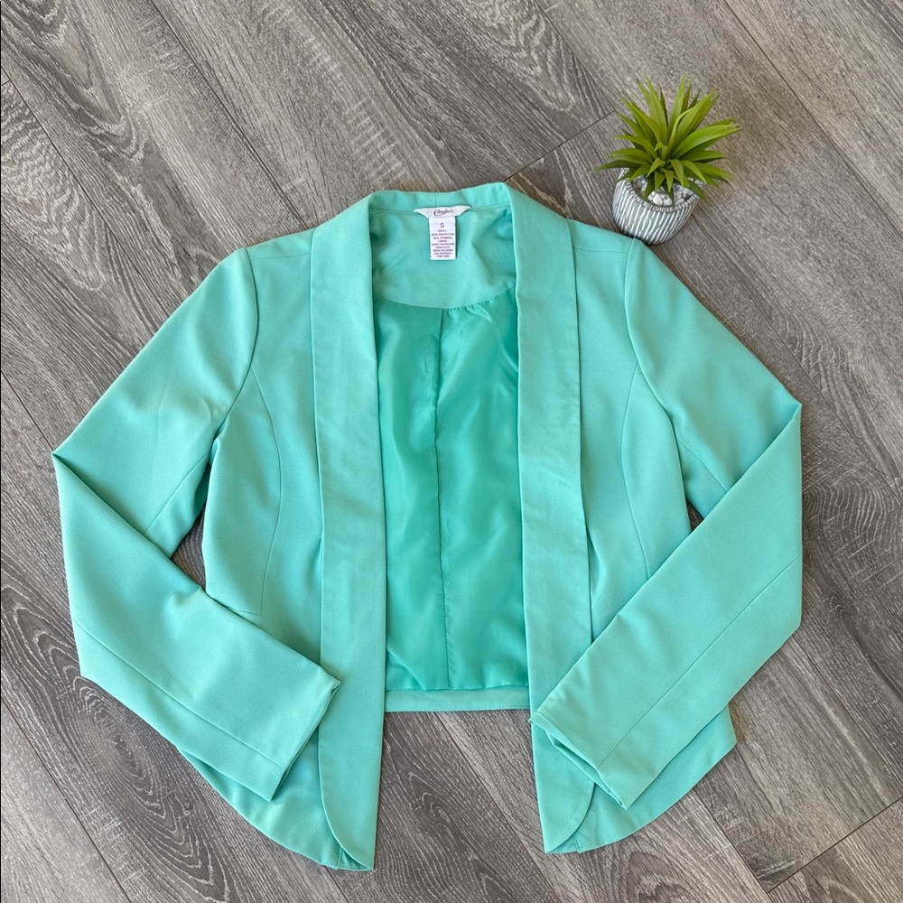 Candie's Light Green Women's Blazer